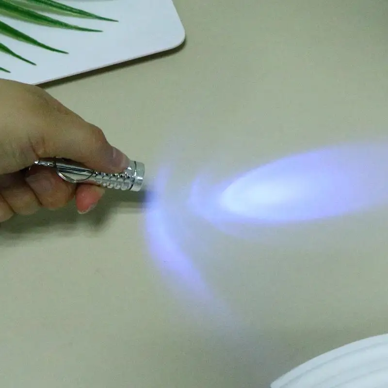 Miniature Purple Light Lamp Anti BlueRays Glasses Test Card UV Counterfeit Detector Miniature for Checking Eyewear in Studio
