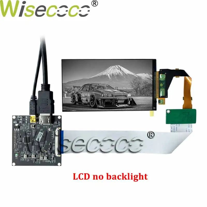 LS055R1SX04 2K LCD Display Elegoo Mars 3D Printer Parts Kit Accessories Remove Backlight UV Curing MIPI Driver Board Wisecoco