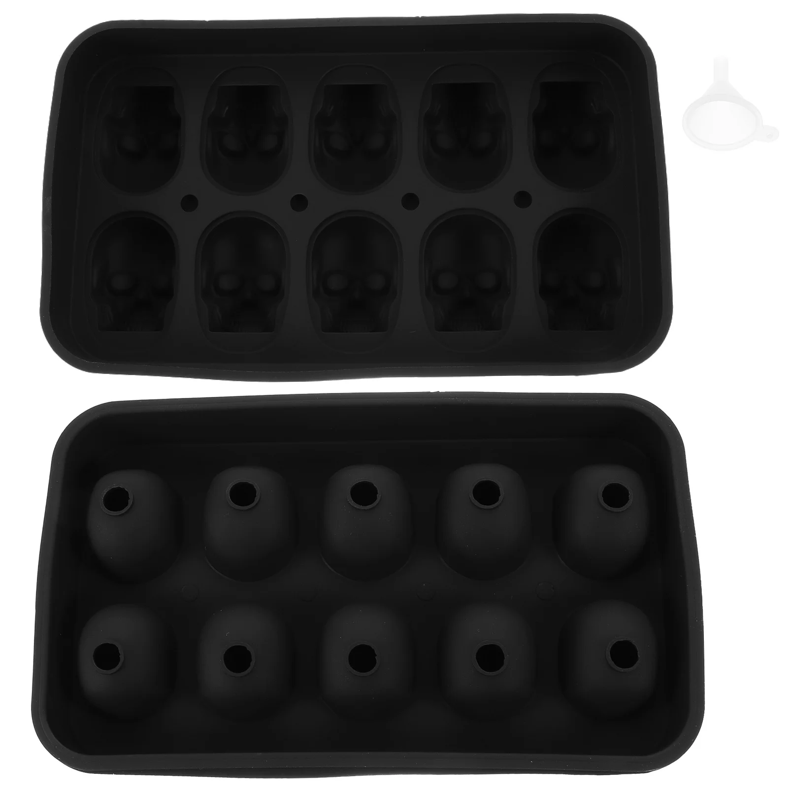 

Skull Shaped Ice Cube Mold Non-Stick Ice Tray for Whiskey Cocktails Cold Beverage Summer Use Summer Supply
