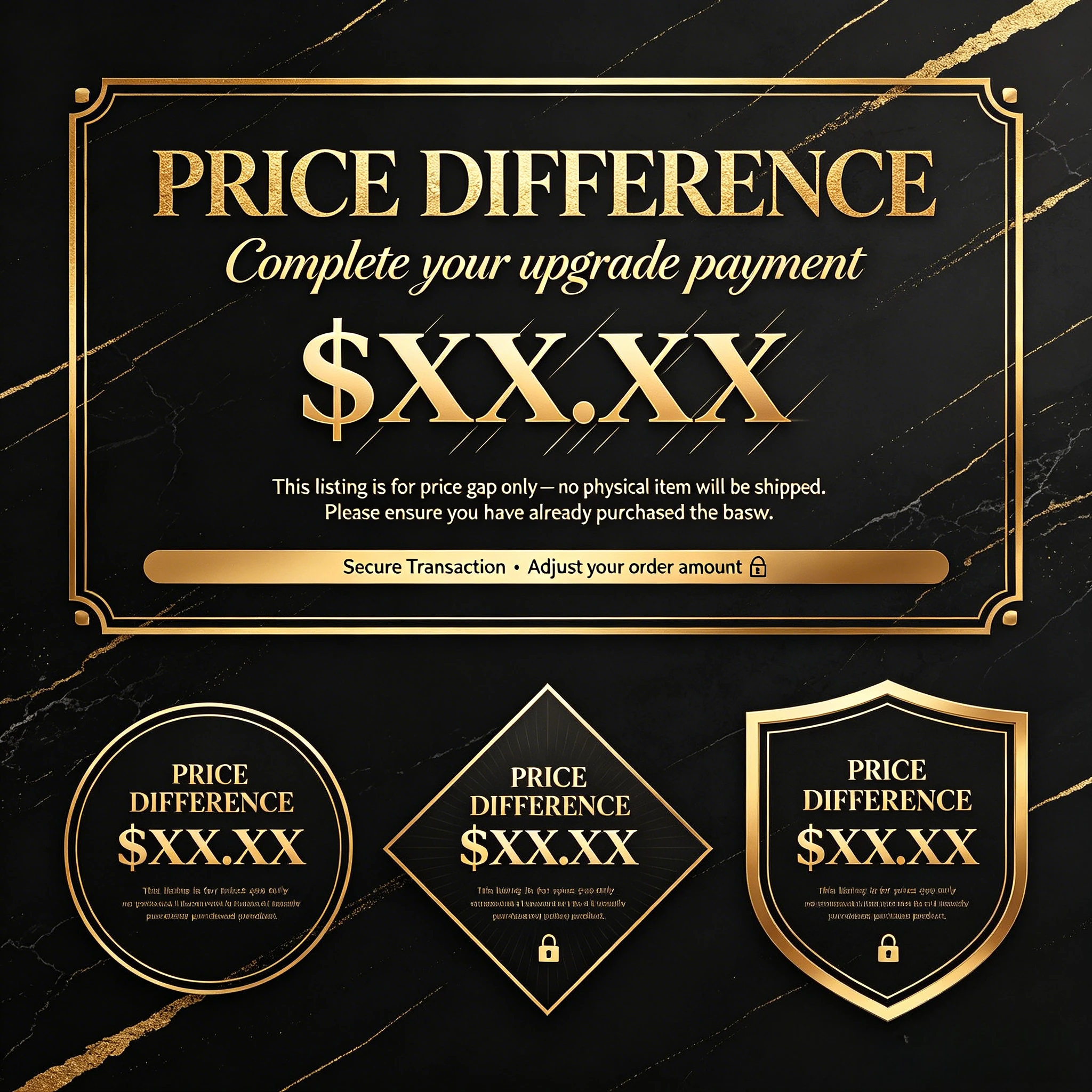 Price Difference Only Do Not Order Without Confirmation Supplemental Payment for Custom Order 1 Piece
