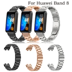 Metal Strap For Huawei Band 8 Smart WatchStrap Band Stainless Steel Quick Release Watchband Bracelet Belt Wriststrap Accessories