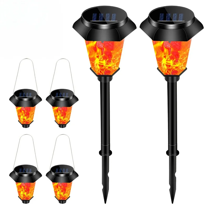 

Flickering Flame Solar Lights Solar Torch Light Solar Powered Lights Outdoor Waterproof with Ground Spike for Yard Patio Lawn