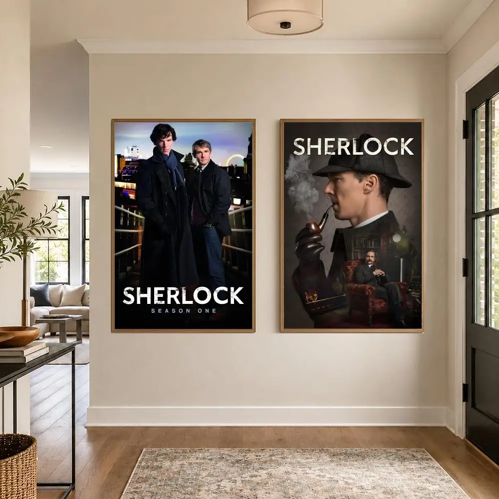TV Series S-Sherlock Poster Graphic Wall Art Poster HD Waterproof PP Paper Print for Bedroom Living Room Office Decor Gift
