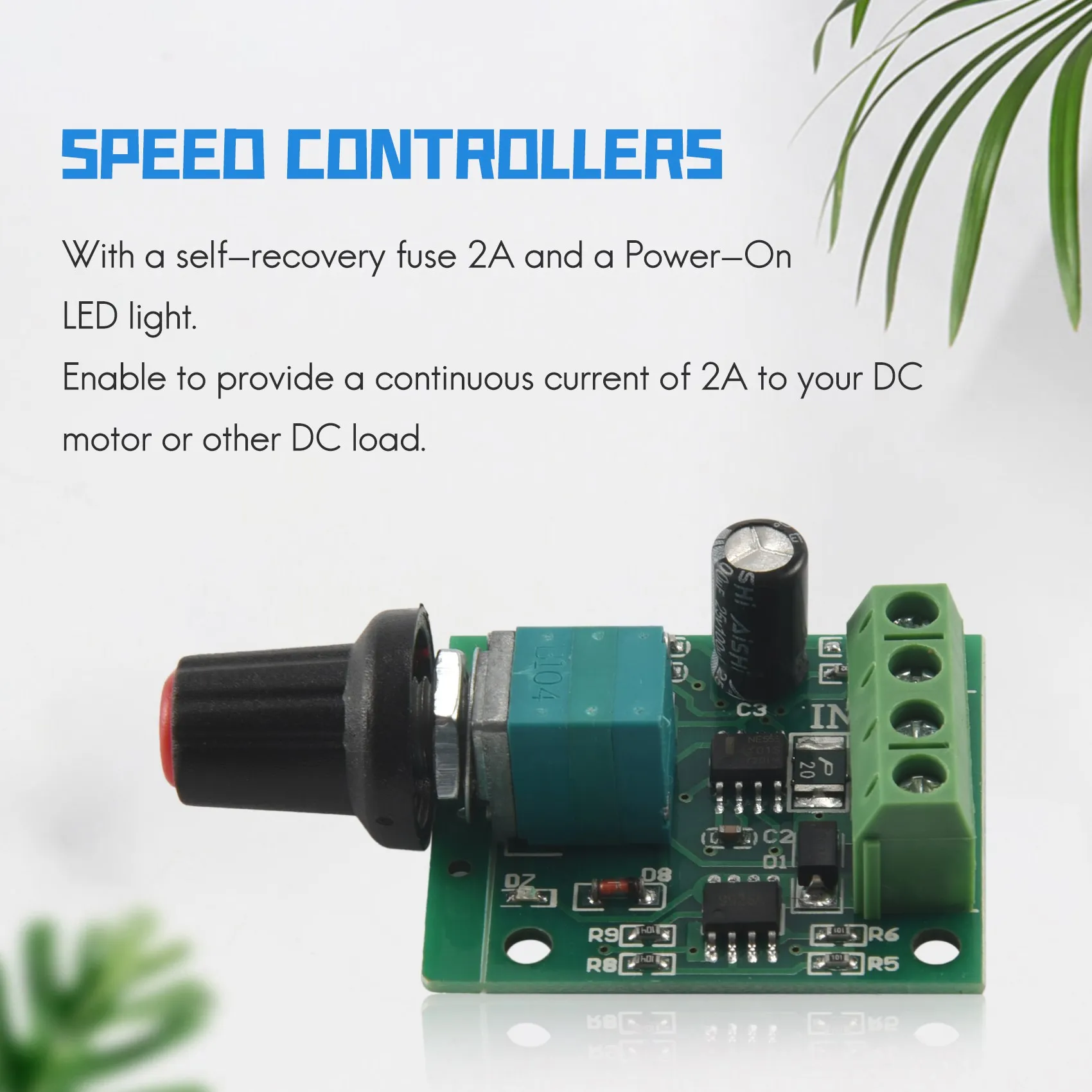 DC 1.8V 3V 5V 6V 12V 2A motor speed controller controller controller 30W PWM 1803b K7