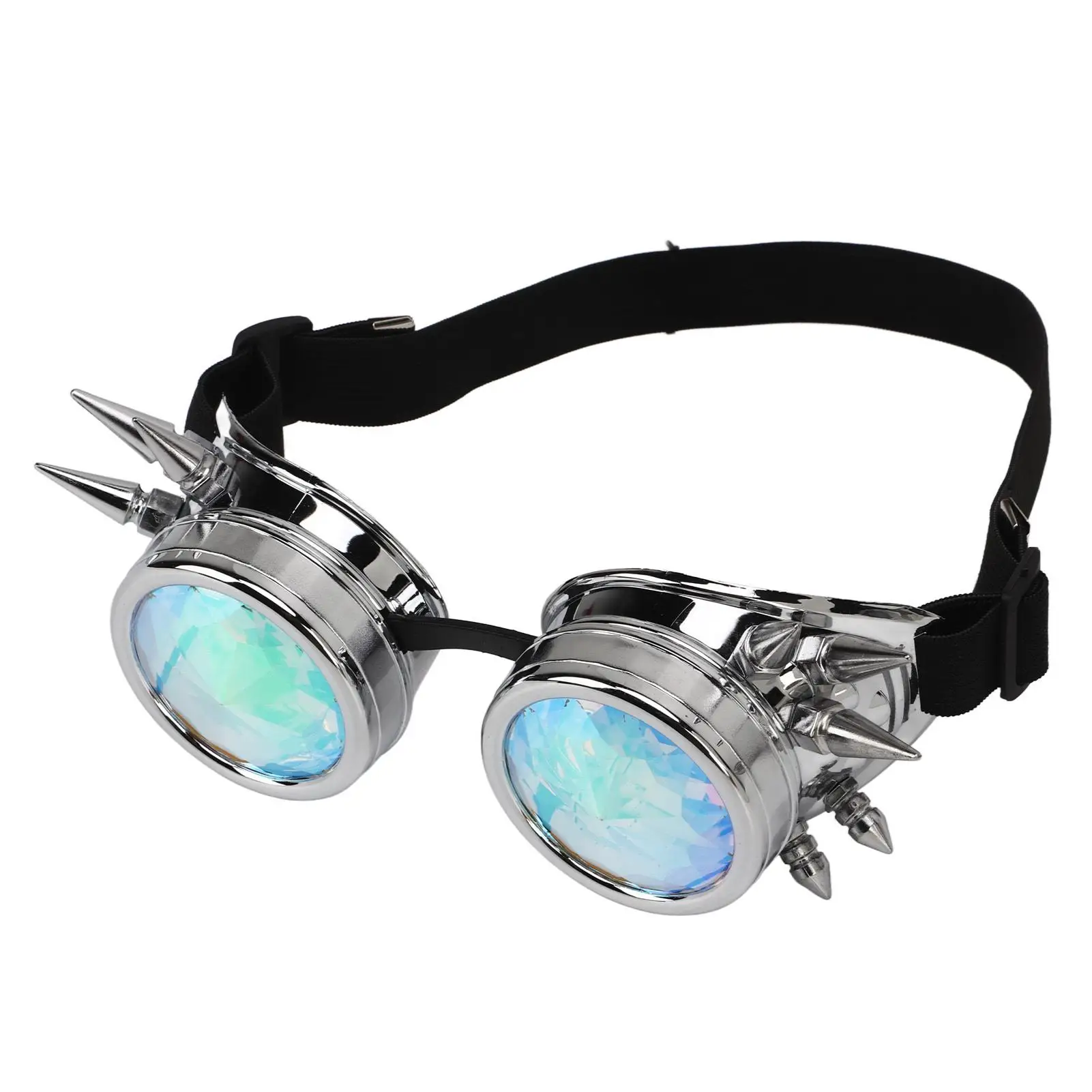 Steampunk Kaleidoscope Rave Glasses with Elastic Band for halloween - Aliexpress