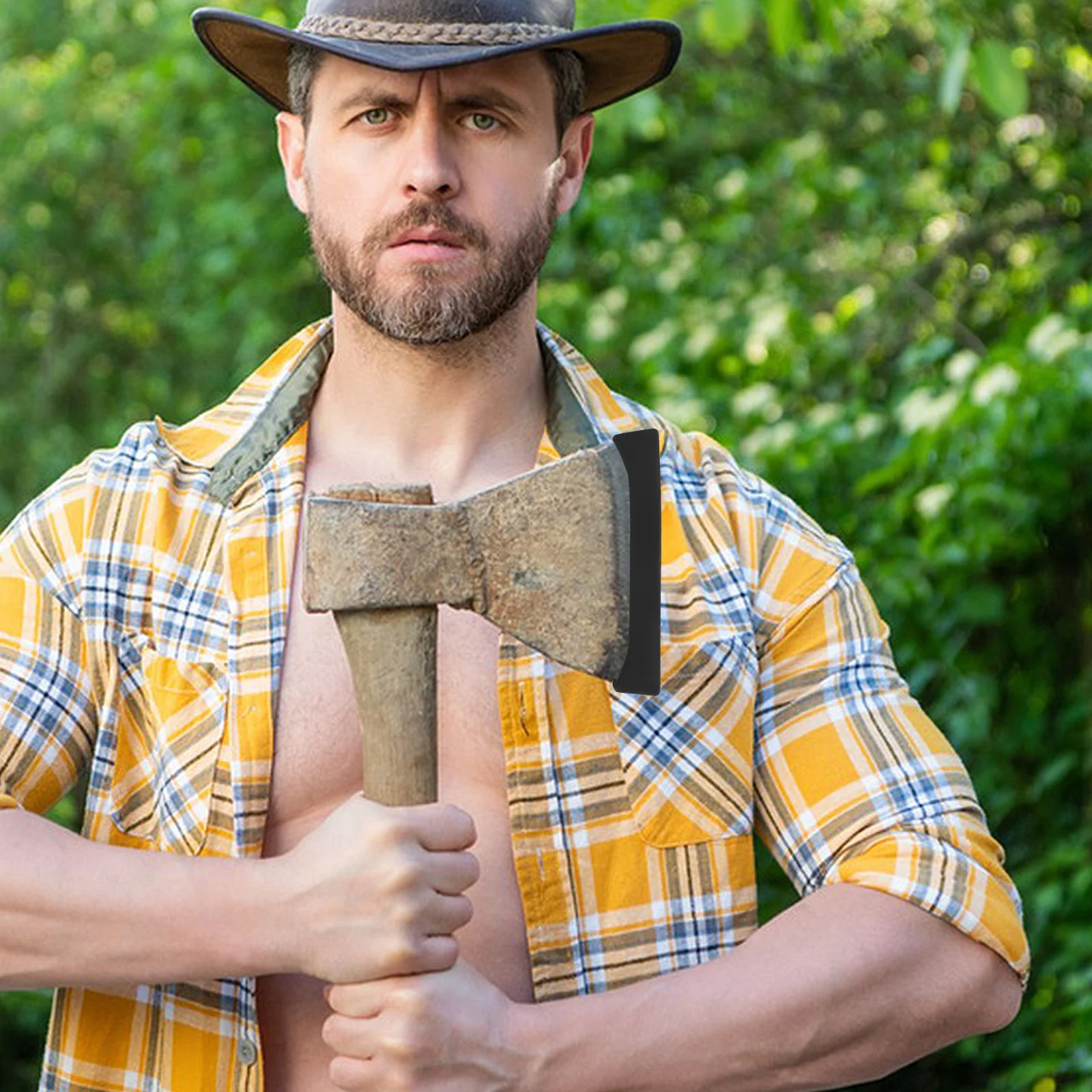 10 قطعة أغطية فأس واقية حافظة شفرة مرنة ناعمة للتخييم وتقطيع الخشب والأنشطة الخارجية أداة الفأس #6