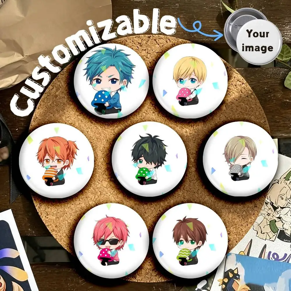 Y-Yarichin-B Club BL-Anime, insignias redondas, pines creativos, accesorios decorativos para bolsos, colección para fans, regalos para amigos.