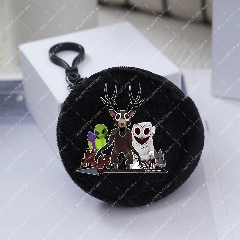 Game 99 Nights in The Forest Anime Plush Wallet Children Cartoon Coin Purse Boy Storage Pouch Accessories Money Bag Xmas Gifts