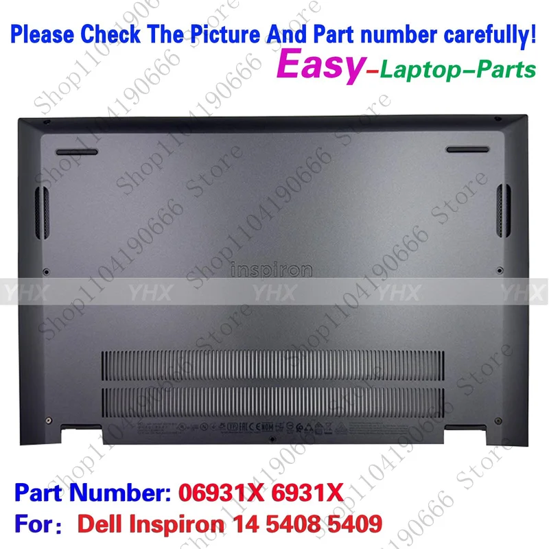 

Notebook computer components New For Dell Inspiron 14 5408 5409 Lower Bottom Base Cover Case 06931X 6931X.