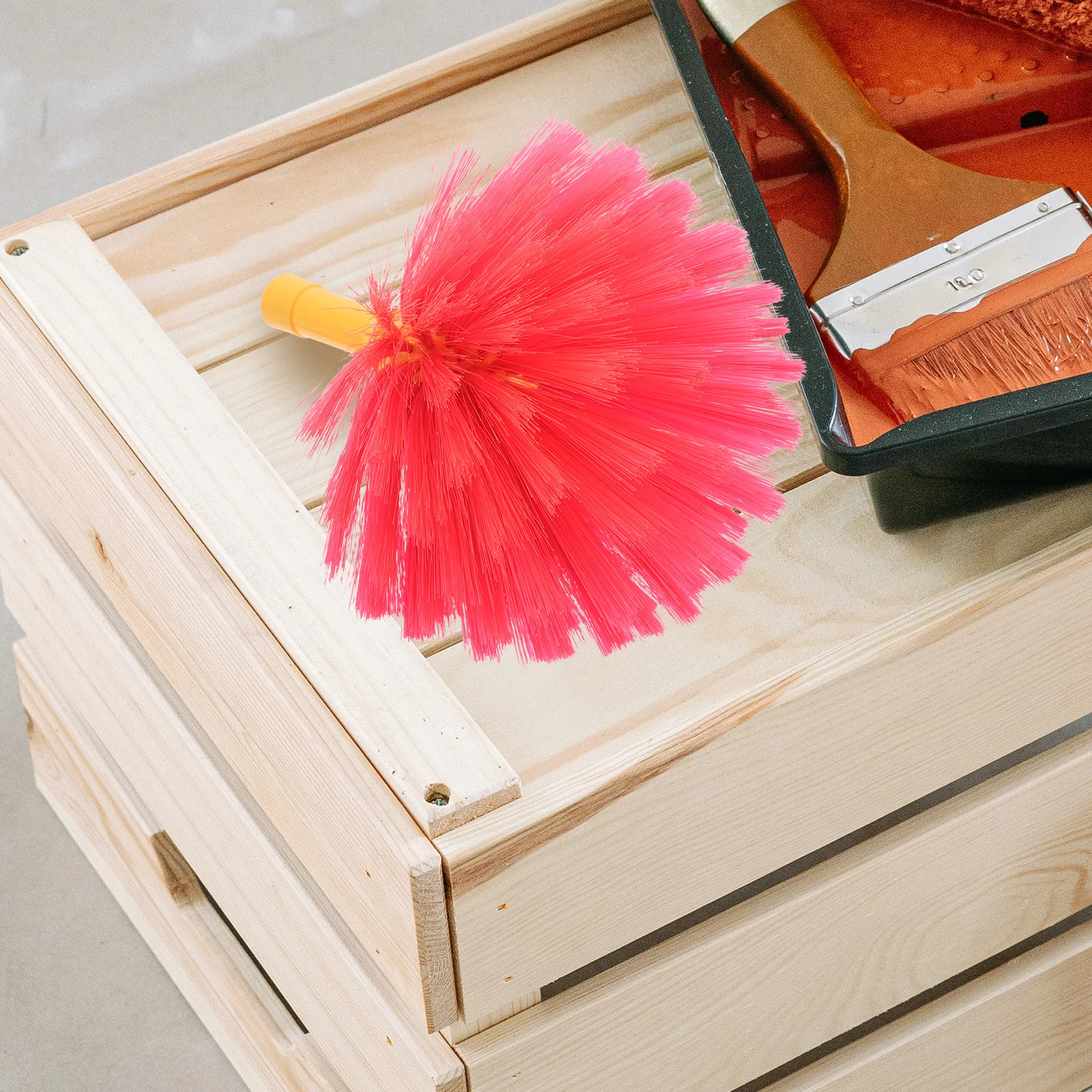 

Plastic Broom Head Cobweb Remover Dusting Attachment for Ceilings Corners Narrow Spaces Spider Web Remover