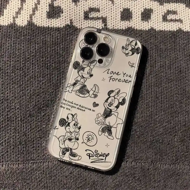 Чехол для телефона Xiaomi POCO X7 Pro X6 X5 M3 X3 NFC X4 GT M4 F5 Mi 11 Lite 5G NE 11T POCO C65 Cover Clear Cute Mickey Minnie Mouse