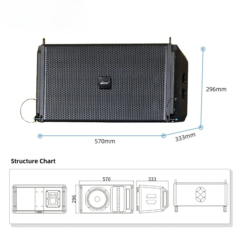 Lane MX2.1 Factory Price Professional Super Bass Portable PA Waterproof 18 Inch Active Line Array Sound System Speaker