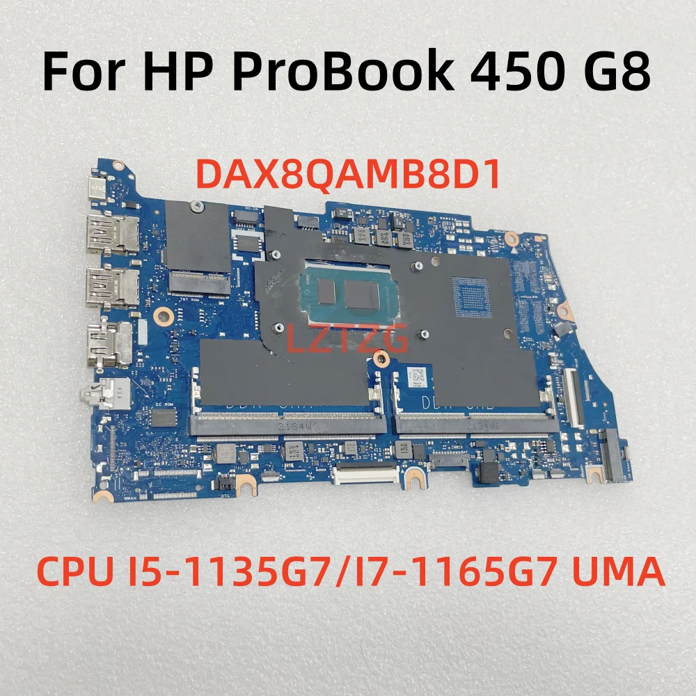 

DAX8QAMB8D1 для ноутбука HP ProBook 450 G8, материнская плата, процессор I5-1135G7 I7-1165G7 UMA DDR4, 100% протестировано, ОК