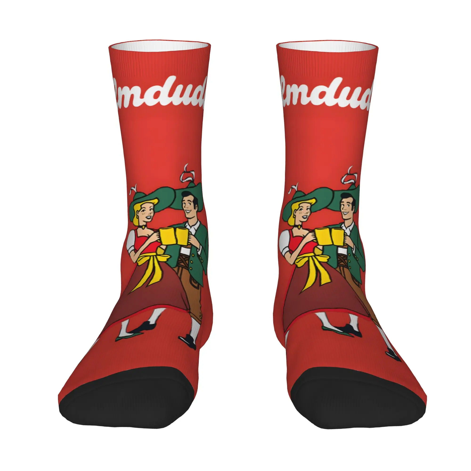 1 Pair Hip Hop Retro Cool Drink Crazy Men's Sock A-Almdudler Harajuku Seamless Printed Funny Sock