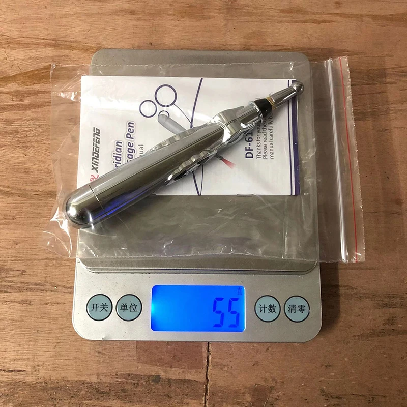 Stylo de massage électrique réglable, alimenté par batterie, outil de relaxation musculaire, thérapie par pression manuelle