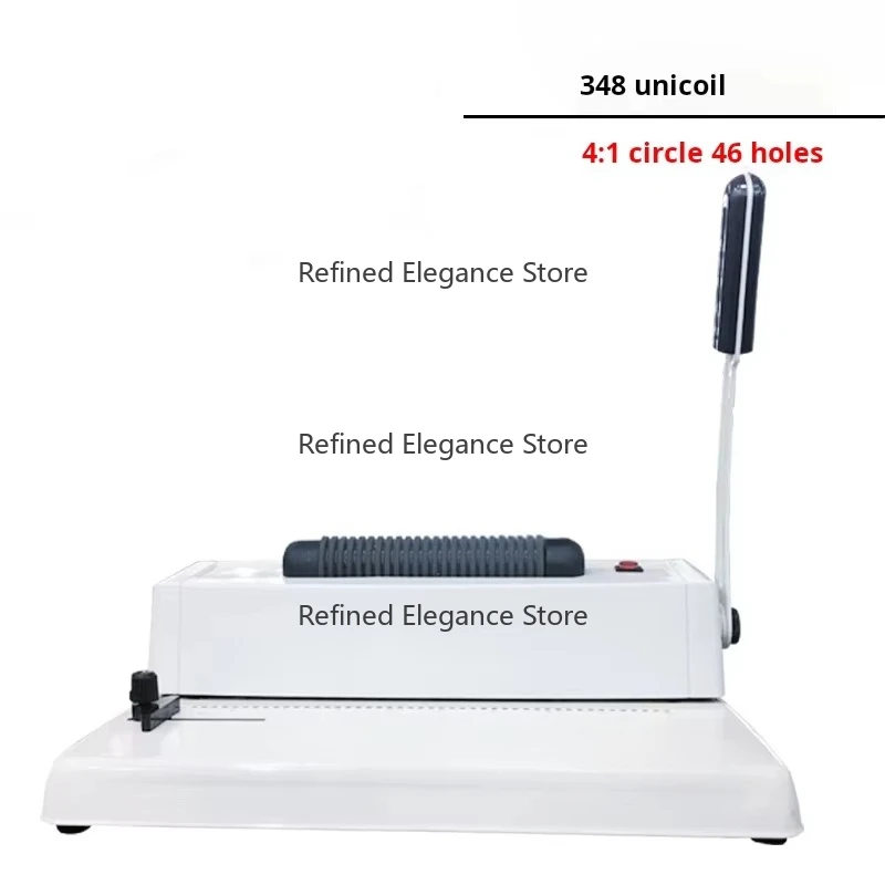 C348 Electric Single-Coil Binding Machine 46-Hole Spiral Hole Puncher Book Binding Machine