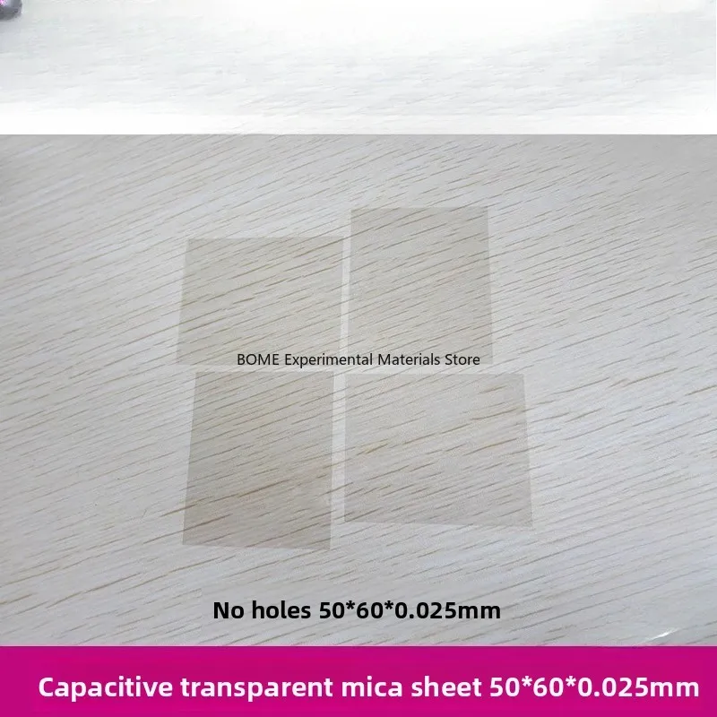 Capacitor Special Transparent Mica Sheet 5050 600.025mm Ultra Thin High Temp Natural Mica Gasket