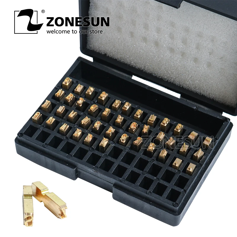 

ZONESUN A-Z 0-9, буквенный номер, горячая буква для лазерной ленты, печатная машина
