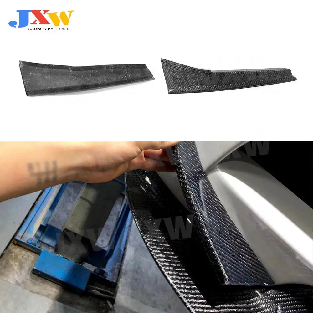 

Carbon Fiber Front Bumper Splitters Winglets for BMW 3 Series E92 E93 M3 2008-2013 2PCS Fiber Glass Fins Shark Stickers