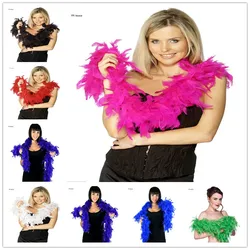 2 Meter fluffy Turkey Feather Boa About 40 Grams skirt Trim for Party/Costume/Shaw chicken Feather Strip wedding decorations