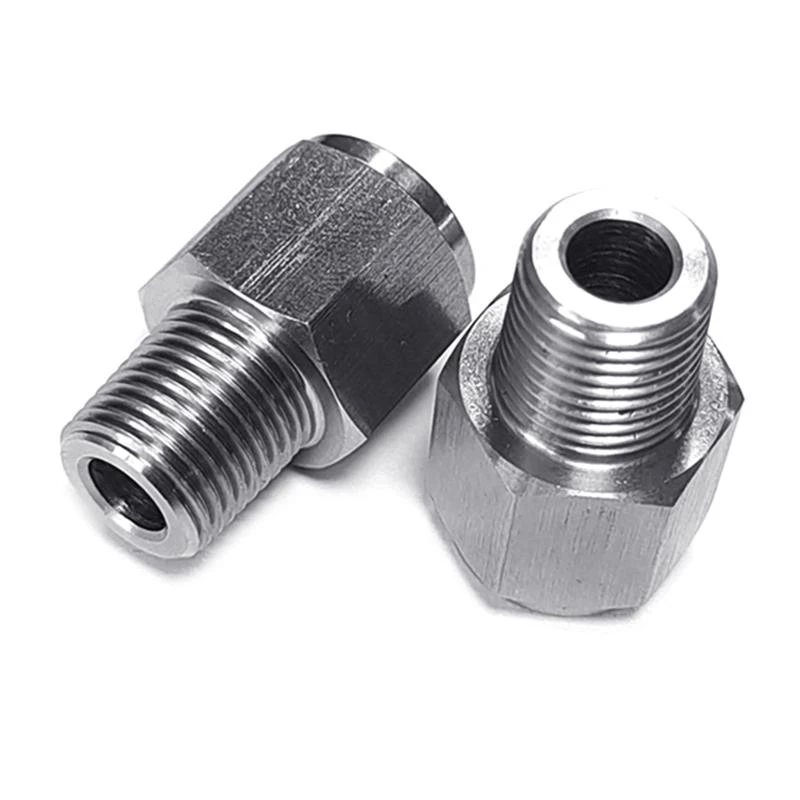 XA6H Auto 1/8NPT To M10x1.0 Internal Thread Oil Pressure Instrument Adapter Connector