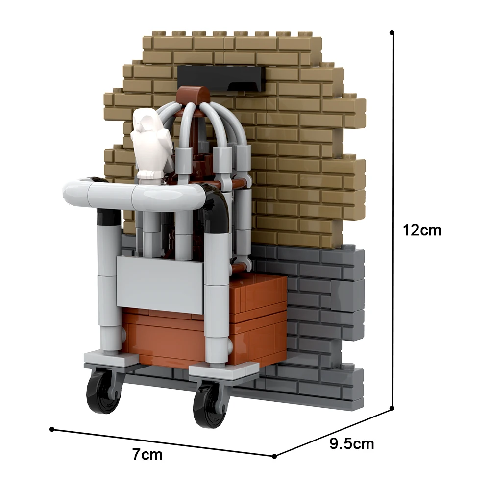 Goobrick โมเดลสถานีรถไฟ Moc บล็อกตัวต่อโรงเรียนมายากลเก้าและสามในสี่แพลตฟอร์มอิฐของเล่นเด็กของขวัญวันเกิด