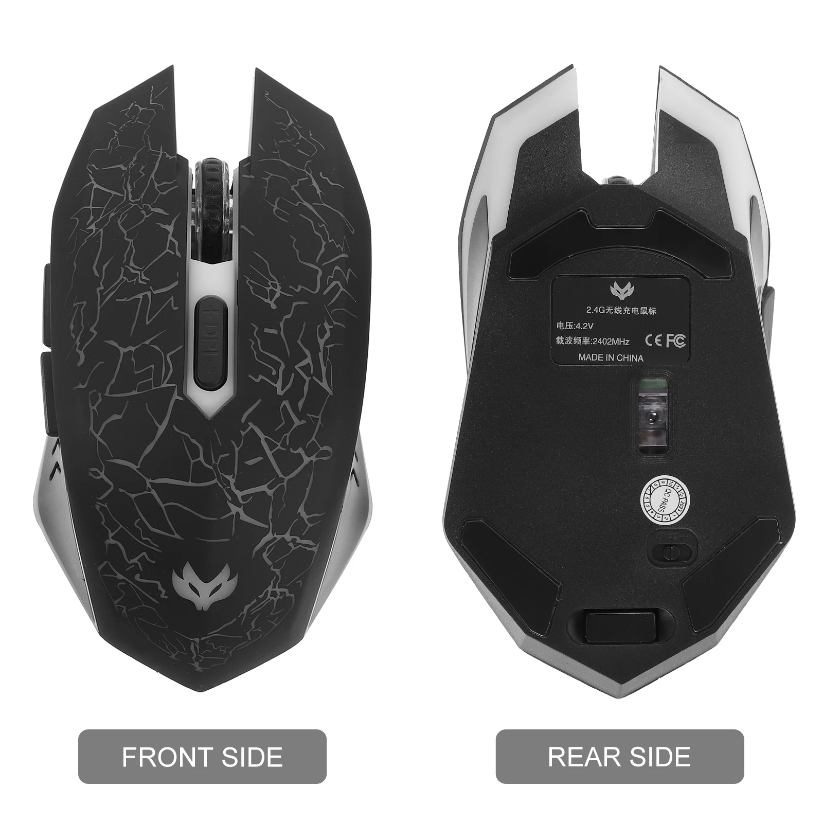 

Wireless 6D Dpi Adjustable Rgb Led Gaming Optical Mouse No Delay 2.4Ghz Receiver Silent Cordless Computer Mouse For Laptop