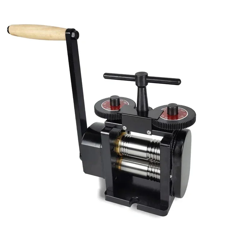 2026/HH-RM06 Mini Combination Flat Sheet Metal Flattening Machine Wire Roller Gold Silver Jewelry Rolling Mill Machine For Jewel