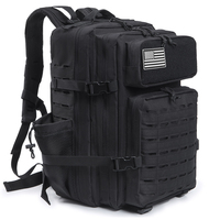 45L Men's and Women's Tactical Backpack Outdoor Camping Equipment Backpack Hiking Backpack Travel Backpack with Double Cup Holde