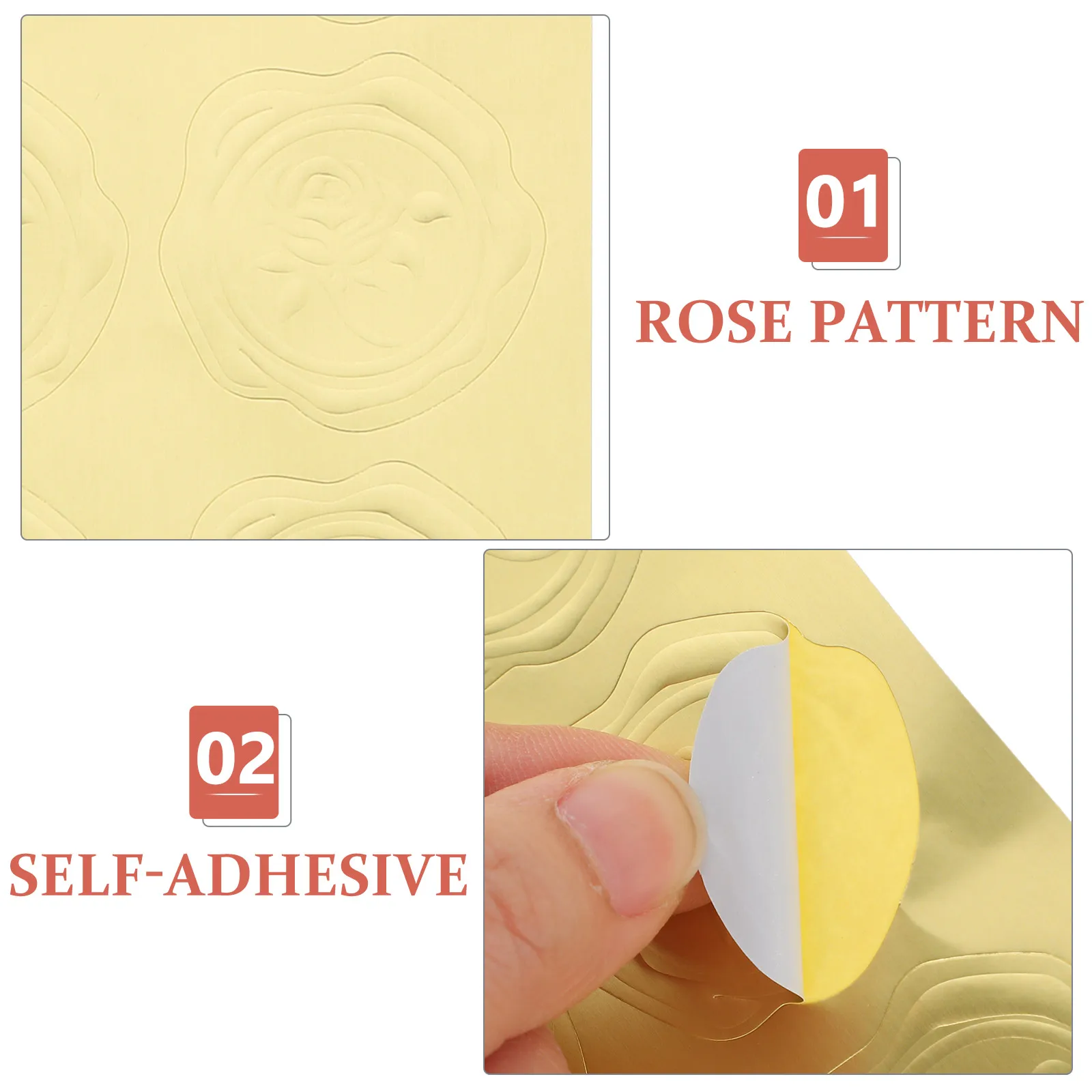 

10 Sheets Wedding Seal Stickers Label Decor for Envelopes Sealing Self Adhesive Decorate