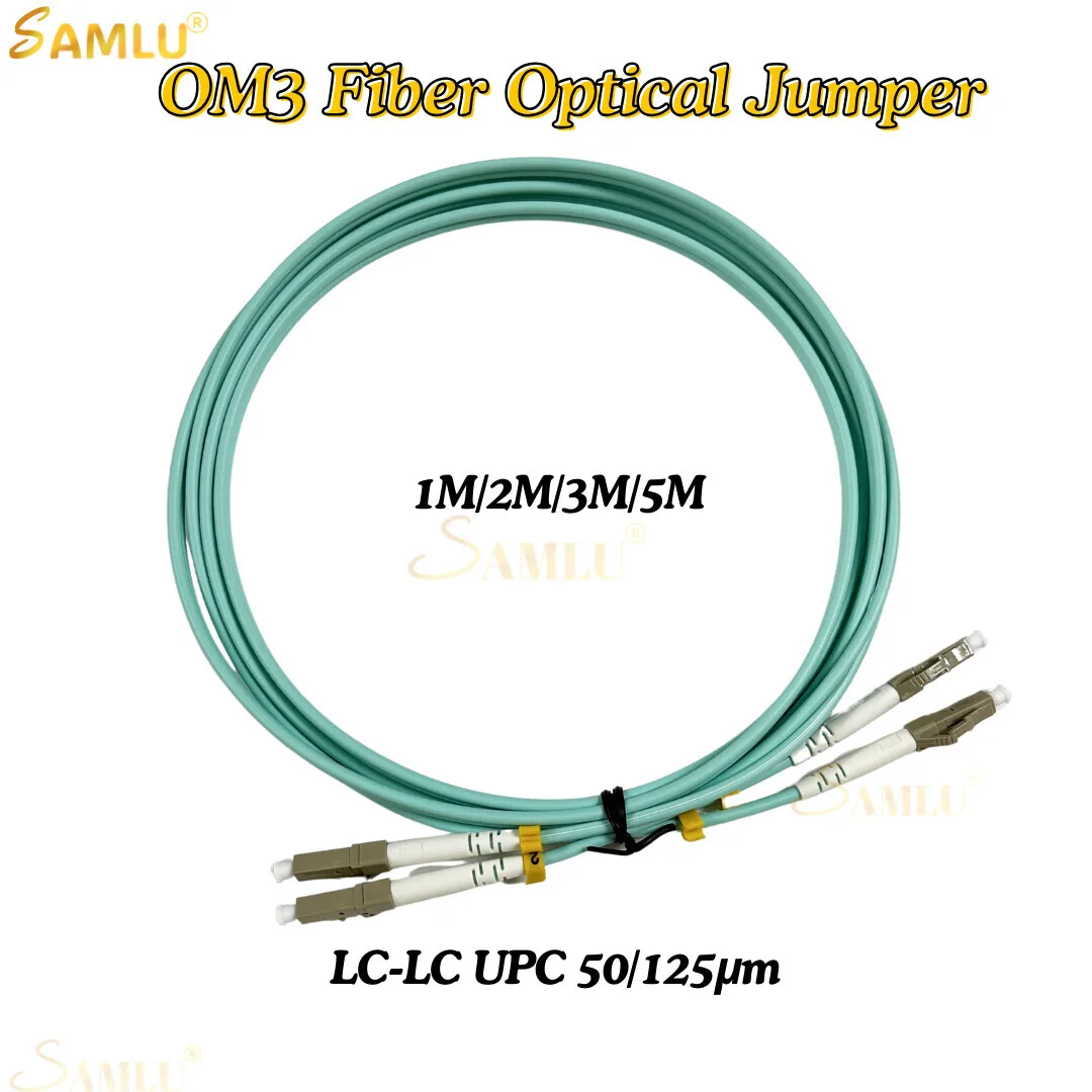 5Pcs/Lot LC-LC Multi-Mode OM3 Cable 2.0/3.0Mm Multimode Duplex LC-UPC Fiber Optical Jumper Patch Cord 1M/2M/3M/5M