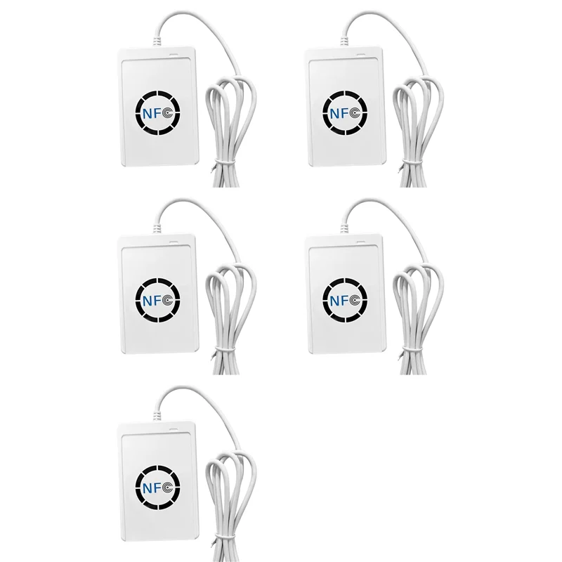 

【BRILLIANT 】5X ACR122U RFID IC Устройство чтения смарт-карт Дубликатор Бесконтактный писатель Копировальный аппарат Записываемый клон 13,56 МГц ID IC Копировальный аппарат для карт