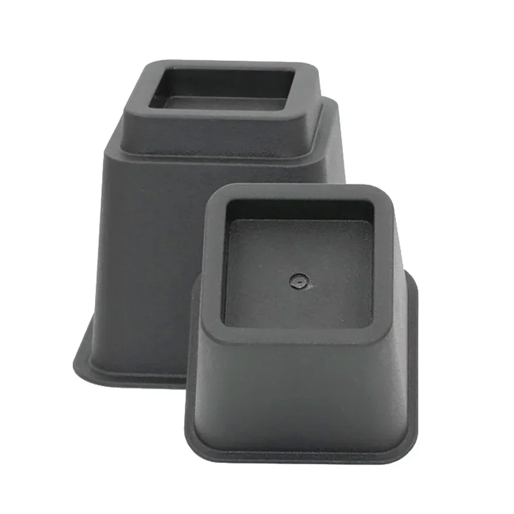 Plastic Height Increasing Foot Pads Furniture Sofas Tables Height Enhancers Table Legs Round/square Pads Shock-Absorbing 4Pcs