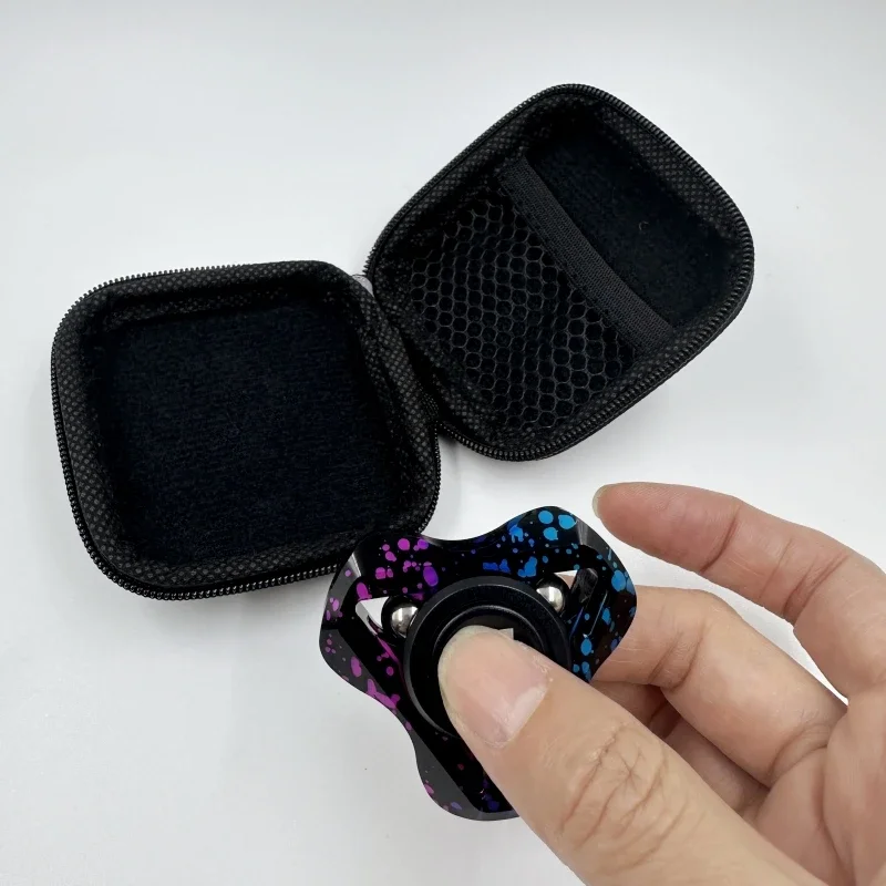 Adulto e crianças brinquedo fidget espírito raposa metal spinner portátil tamanho de bolso ajuda com estresse tdah e hábitos nervosos