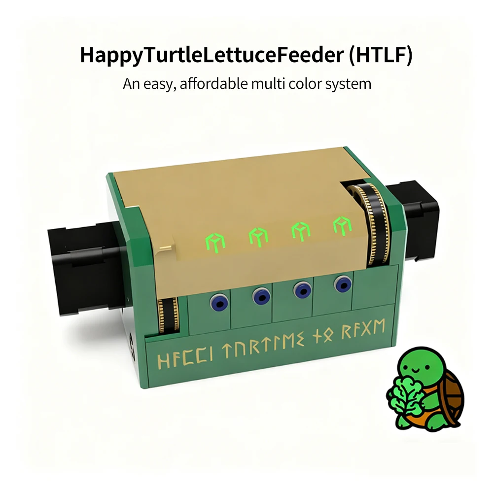 Toaiot HTLF Full Kit Happy Turtle Lettuce Feeder Small BoxTurtle An Easy Affordable Multi Color System For 3D Printer Voron