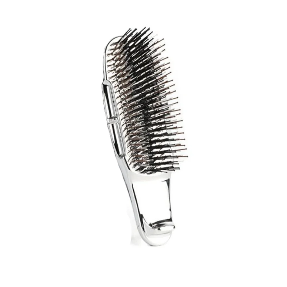 Galvanisierter, handgefertigter Massagekamm, Reinigungsmassage, Kopfhaut, gehobener feiner Luftkissenkamm, luxuriöser Friseurstil