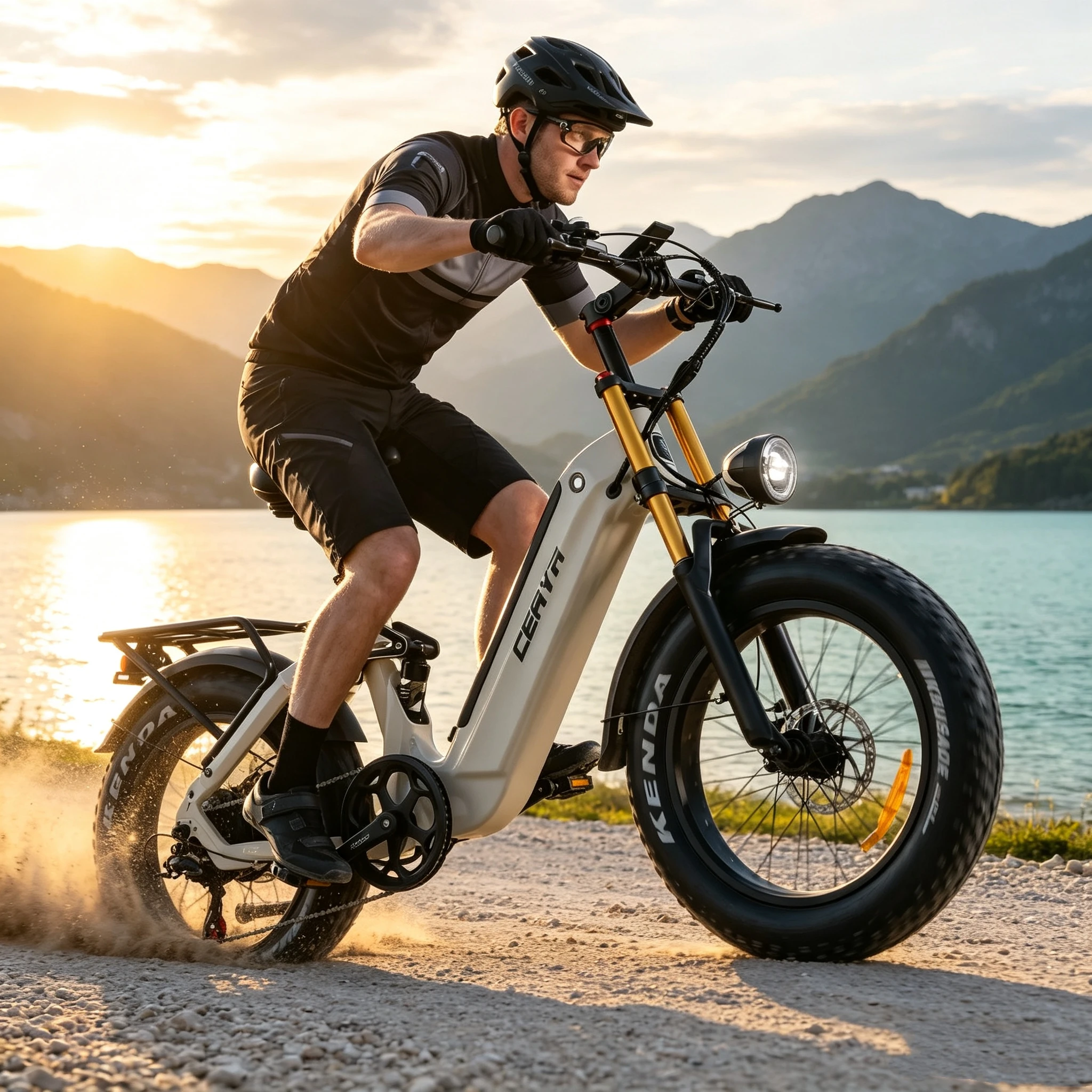 Elektrofahrrad für Erwachsene, E-Bike mit 48V20AH Akku, Elektrofahrrad mit Vollfederung, Mountainbike, 20*4.0 Reifen, E-Bike