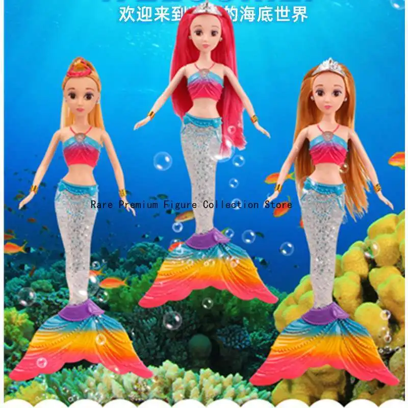 Nuovo arrivo set regalo bambola principessa sirena con luci colorate e musica - regalo di compleanno perfetto per ragazze, bambini, giocattolo per bambini