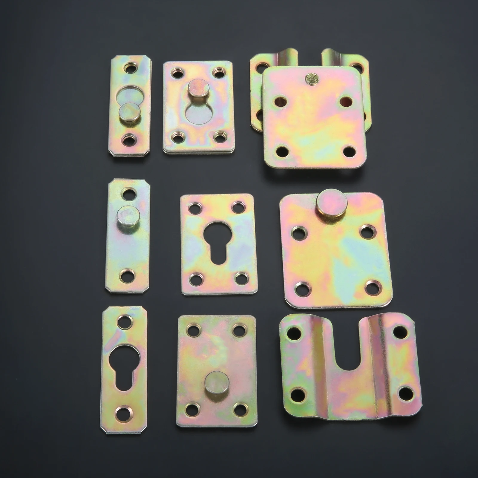 Large Iron Hook Photo Frame Hanger Interlocking Bracket Bed Hinge Concealed Hanging Code Mirror Wall Buckle 52/58mm Connector