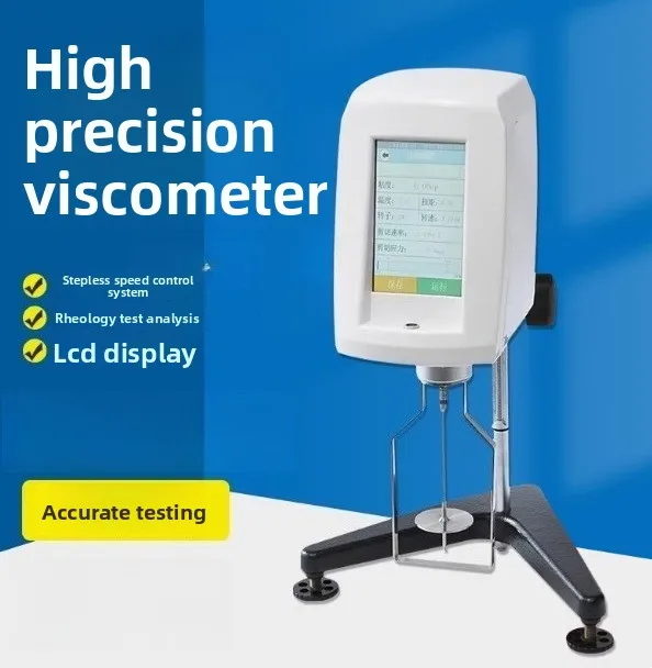 Digital Rotational Viscometer NDJ-5T/8T - LCD Display Adjustable Speed for Oil, Paint, Plastic