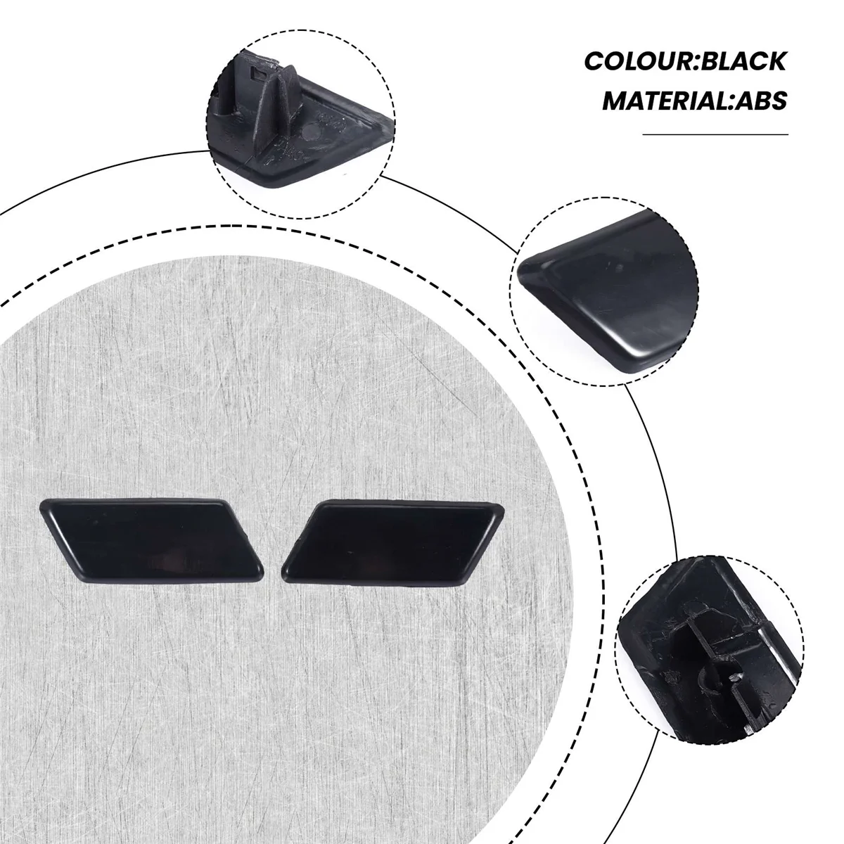 2 Stuks Links Rechts Koplamp Sproeierkop Cover Voor ACV40 2006-2009 85382-06020