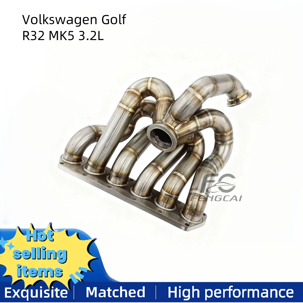 

Exhaust manifold For Volkswagen Golf R32 MK5 3.2L exhaust system downpipe catalytic converter exhaust pipe modification upgrade