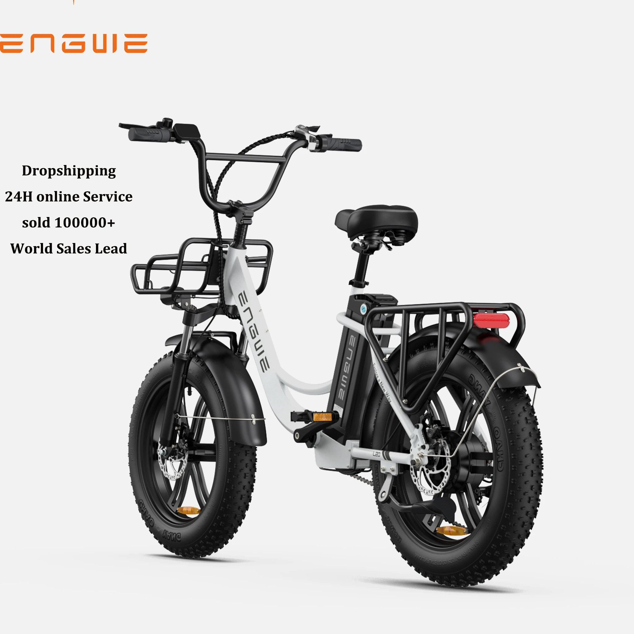 ENGWE Wholesale L20 US/EU Stock 48V13Ah electric Bicycle 250W Unfoldable electric motorcycle city Fat tire electric Bike