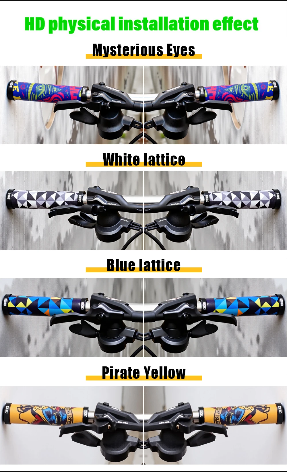 CNC Fahrrad Zubehör Fahrrad Griffe Gel MTB Lenker Grip Silikon Lock Auf Griff Bar Griffe 22,2mm Radfahren Teil – Detail 11