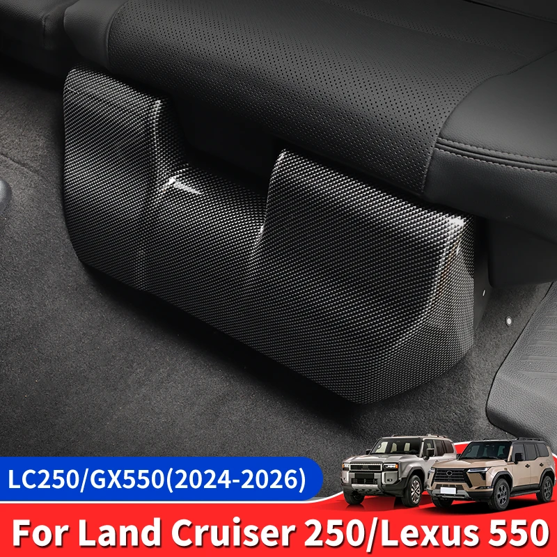 

For 2024-2026 Lexus GX550 Toyota Land Cruiser Prado LC250 Second Row Seat Under Anti-Kick Plate Interior Protection Accessories