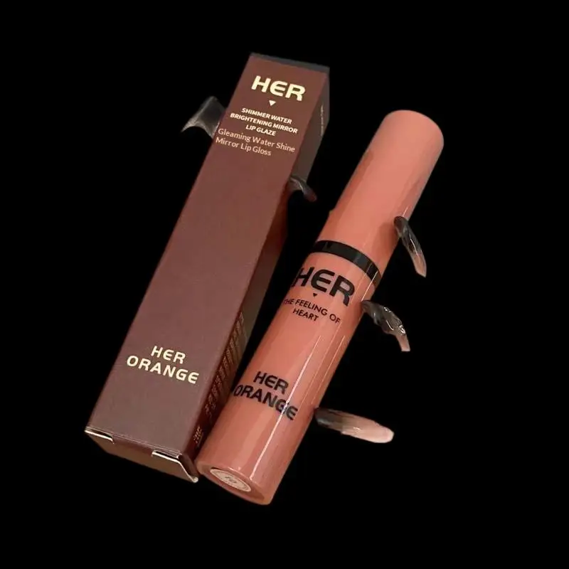 HERORANGE Shimmering Water-Glossy Mirror Lip Glaze, Moisturizing, Not Easy To Fade, Easy To Apply Lip Gloss Cosmetics