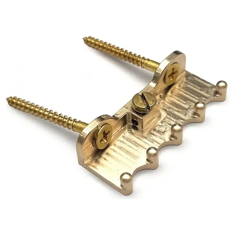 A64T-For Guyker Electric Guitar Tremolo Bridge Spring Claw Full Solid Brass Hook With Screw