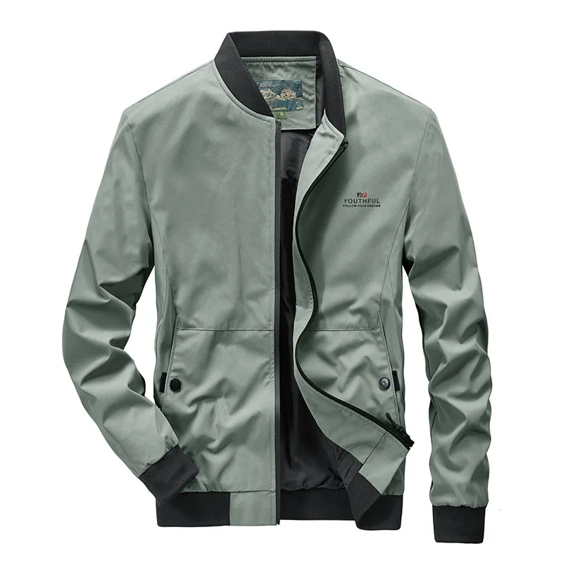 Spring And Autumn New Mens Jacket Trend Coat Casual Men's Clothing Middle-aged And Young Slim Baseball Jacket Top