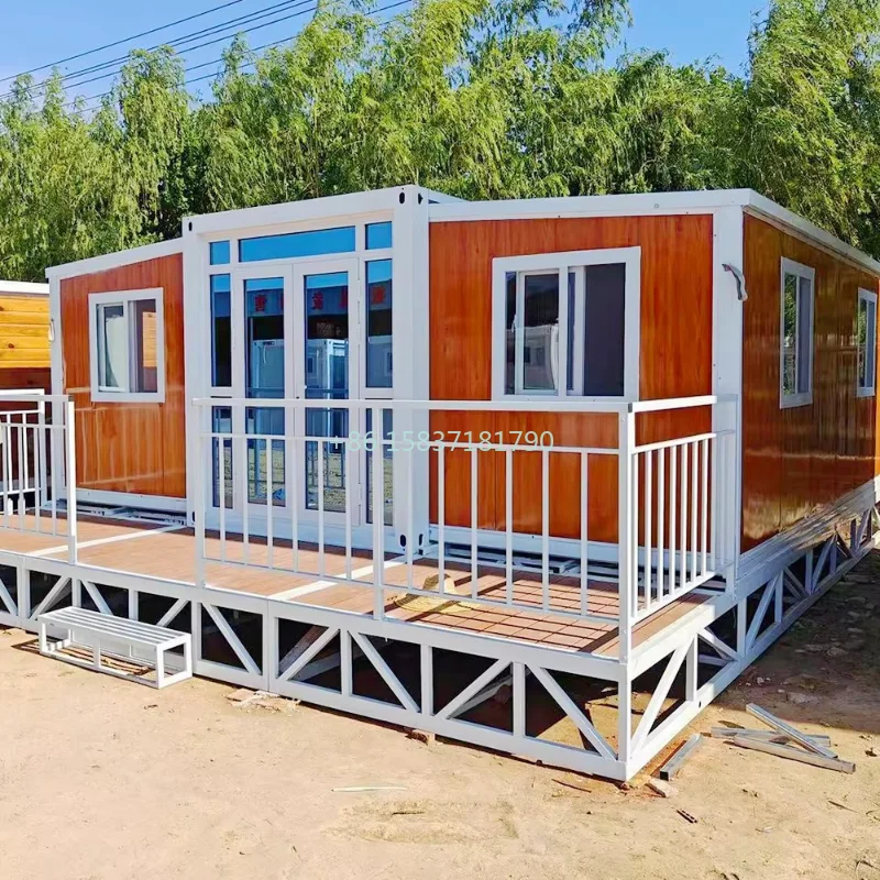 High Quality Prefab Tiny House 20ft Container House Foldable Container Home Office Modular Folding House Prefabricated Tiny Home