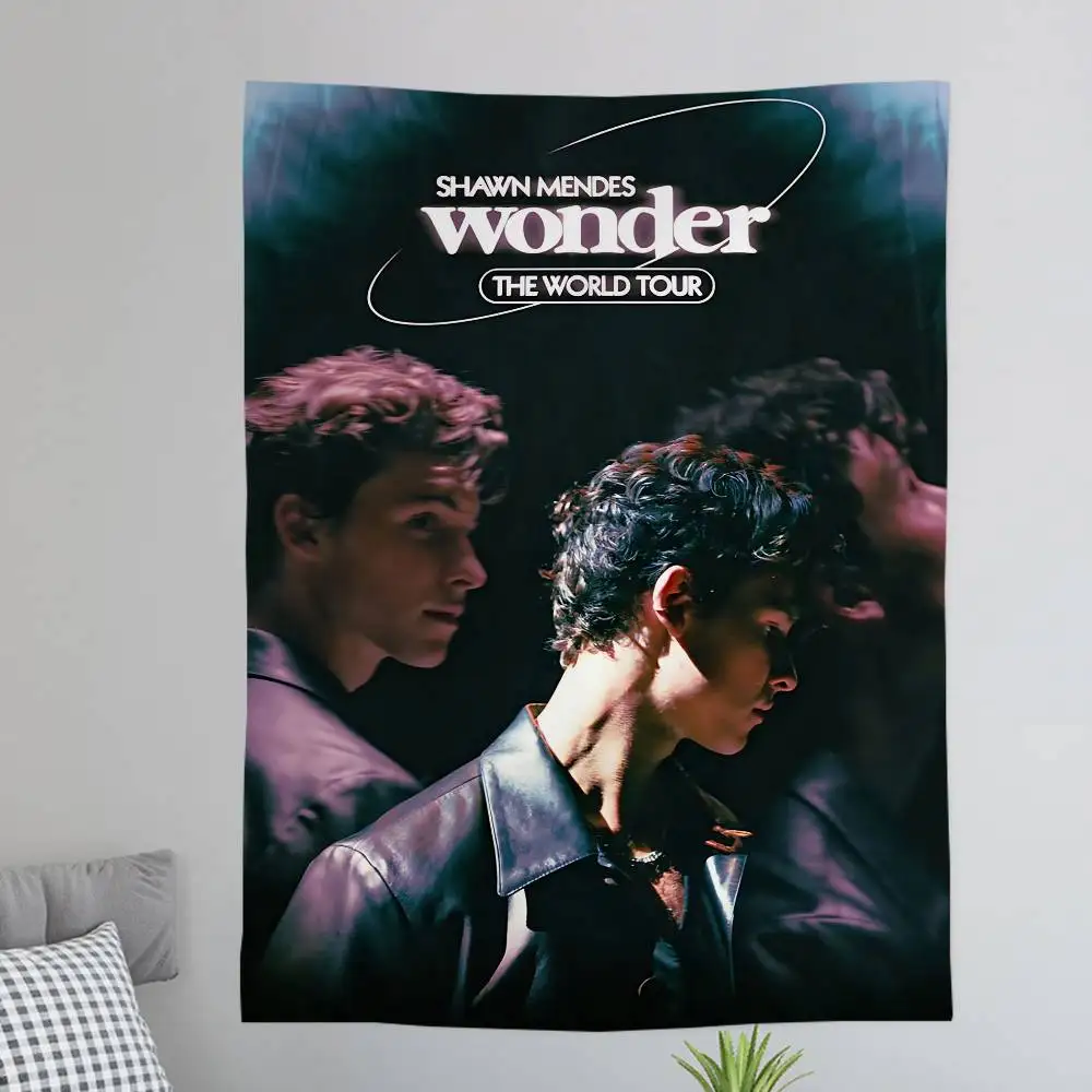 Pop Singer S-Shawn M-Mendes Hanging Bohemian Tapestry Bohemian Wall Tapestries Mandala Cheap Hippie Wall Hanging